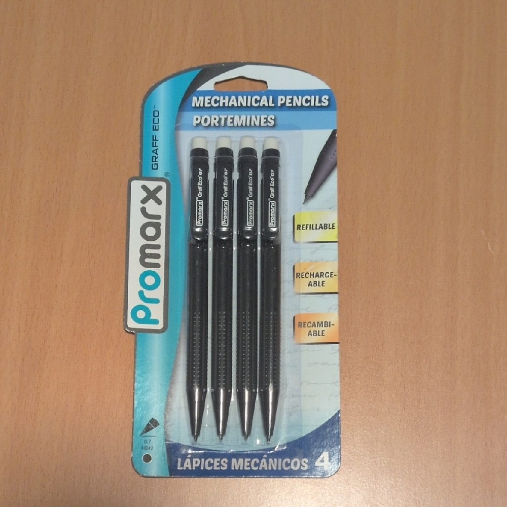 Promarx Black Mechanical Pencils - Pack of 4